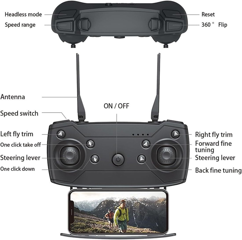 ZV1728 Drone2024 Latest Drone with 4k Uhd Camera Dual Cameras Auto