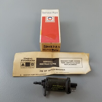 #ad #ad NEW NOS DELCO WINDSHIELD WIPER WASHER PUMP 5048733 Made in England $129.99