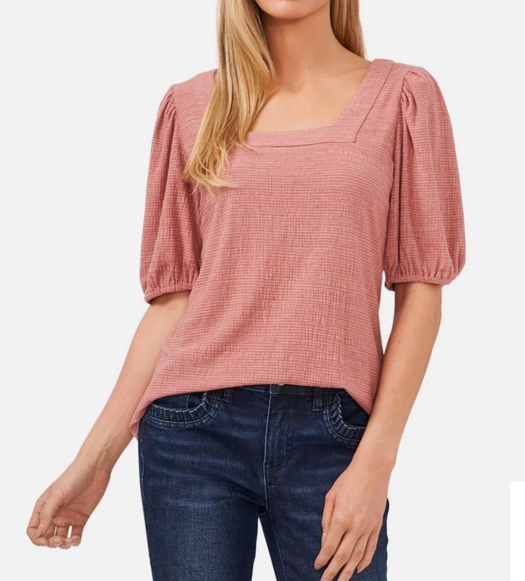 Cece Womens Cece Puff Sleeve Knit Top CeCe Womens Puff Sleeve Mix