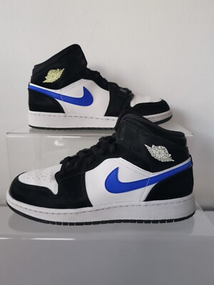 Nike Air Jordan 1 Mid ,,Racer Blue'' (GS) Größe UK 5,5 EUR 38,5 (554725 084)