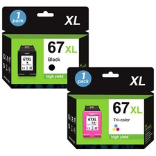 67XL Ink Cartridges for HP Ink 67 XL Deskjet 2333 2700 2720e Envy 6000 6055 Lot