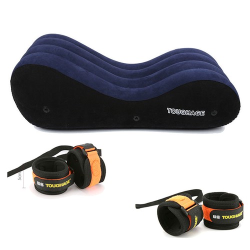 Inflatable Sexy Aid Pillow Love Position Cushion Sofa Adult Furniture Cuffs - Picture 6 of 25