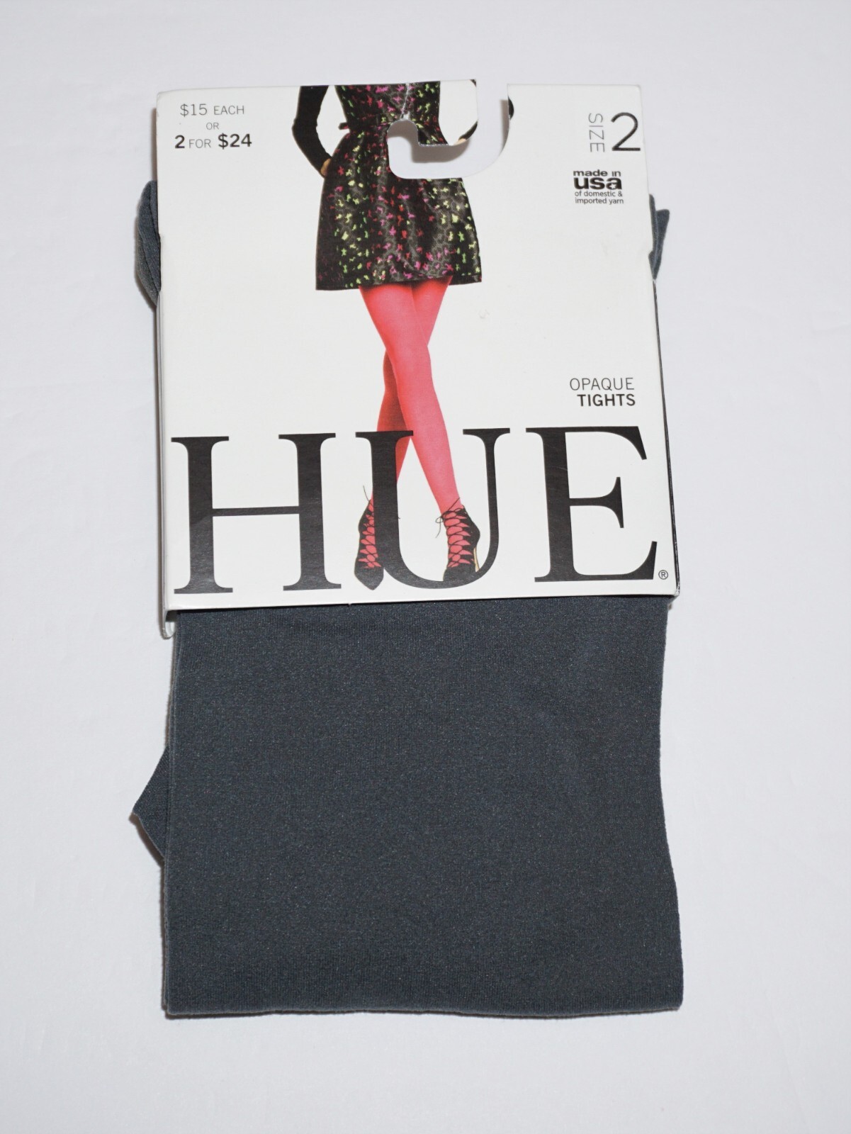 NEW HUE Opaque Tights NonControl Top U4689 9 Different Colors eBay