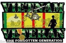 8cm 2xAufkleber Sticker Decal Farbe Vietnam The Forgotten Generation F3302