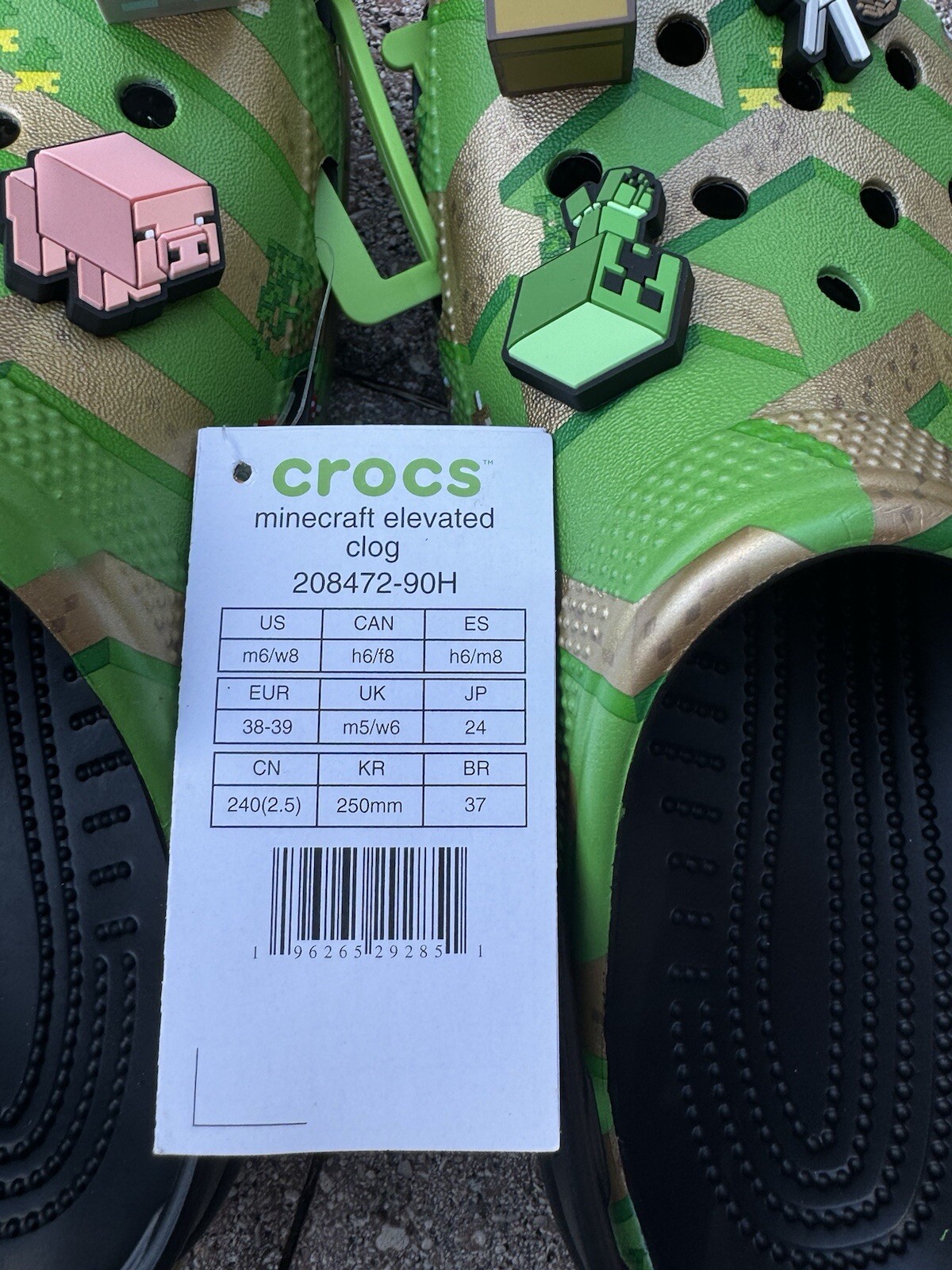 Crocs Minecraft Elevated Clog Limited Edition Men’s 6  Women’s 8 image 3