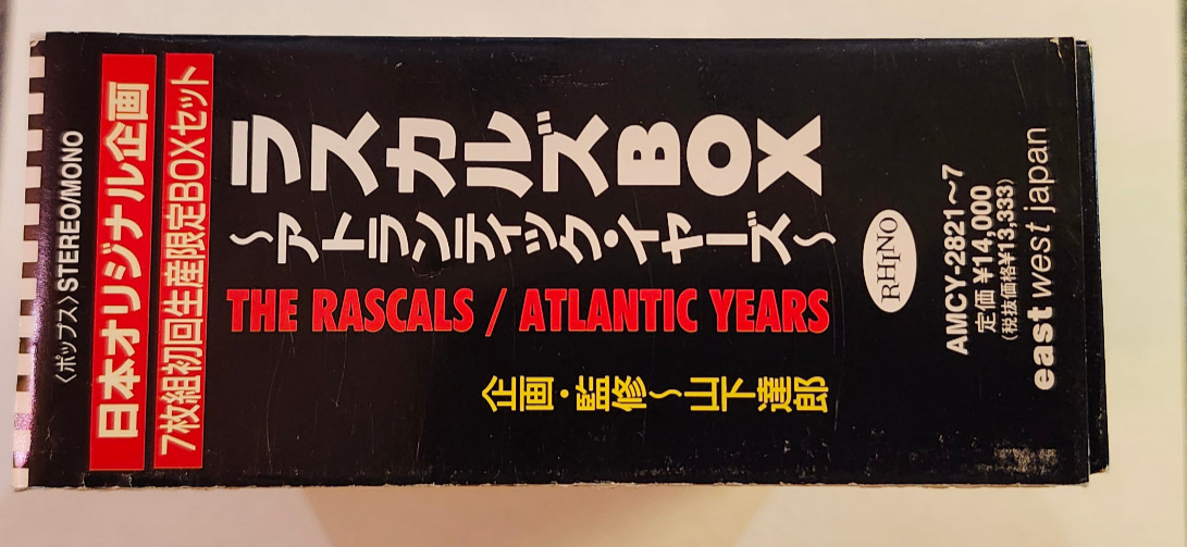 THE RASCALS Atlantic Years 7CD BOX SET w/ OBI JAPAN Rare & OOP