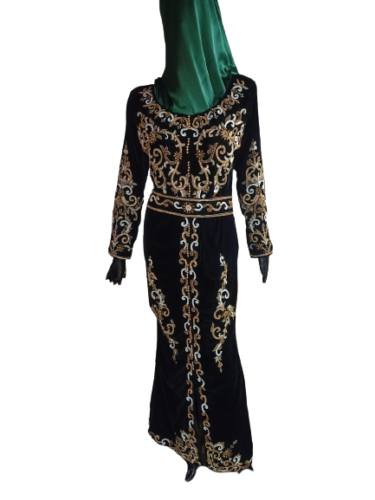 Exklusiv Marokkanisch Kaftan Brautkleid Arabische Islamische Kostüm Takshita Var - Afbeelding 1 van 6