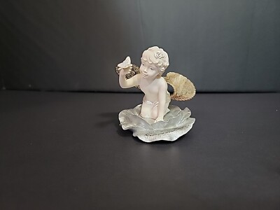 LITTLE THINGS MEAN A LOT Joy CHERUB ANGEL FIGURINE HOLDING Butterfly 347501
