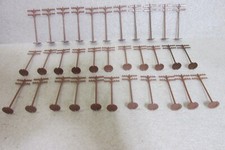 33 HO SCALE 3 TALL TELEPHONE POLES w/ 2 CROSS...