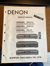 Original Denon Service Manual for Receivers and Amplifiers ~ Select One