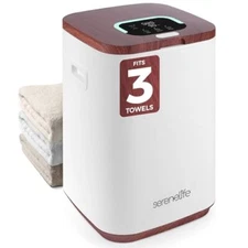 SereneLife SLTLWSQ83 Bucket-23L Capacity Hot Warmer w/Timer Function(Wood Color)