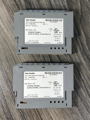 Lot of 2 Allen Bradley 1734-CTM /C Point I/O 8 Common Terminal Module