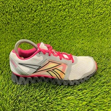 Reebok Zigquick Womens Size 6 Gray Pink Walking Athletic Running Shoes Sneakers