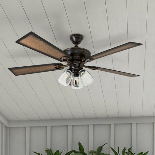 Farmhouse Ceiling Fan Light Fixture LED 