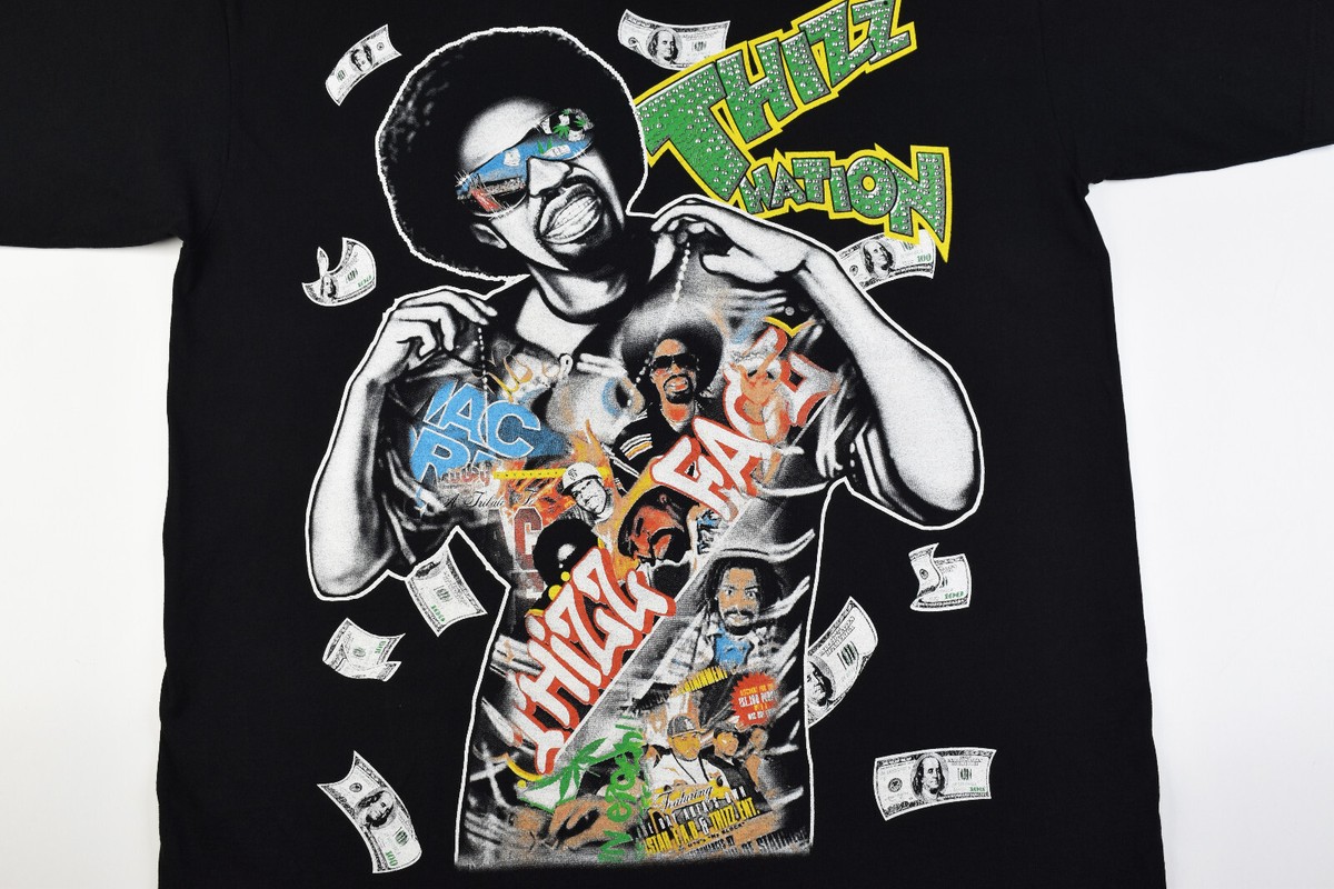 Vintage T PRO Mac Dre Thizz Nation Thizz Face Rap Tee Shirt Sz