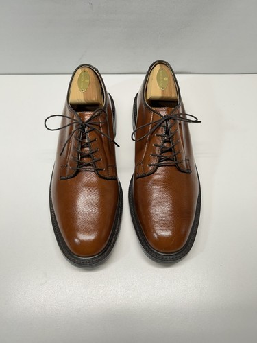 1970er Stuart McGuire Herren Plain Toe Bluchers Cognac Kiesel Leder Größe 9,5 EE - Bild 6 von 20