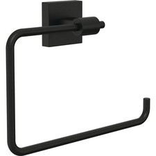 Franklin Brass Maxted Wall Mount Square Towel Ring Matte Black