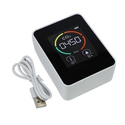 Air Quality Monitor for Carbon Dioxide Levels Temperature and Humidity