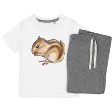'Eating Chipmunk' Kids Nightwear / Pyjama Set (KP034910)