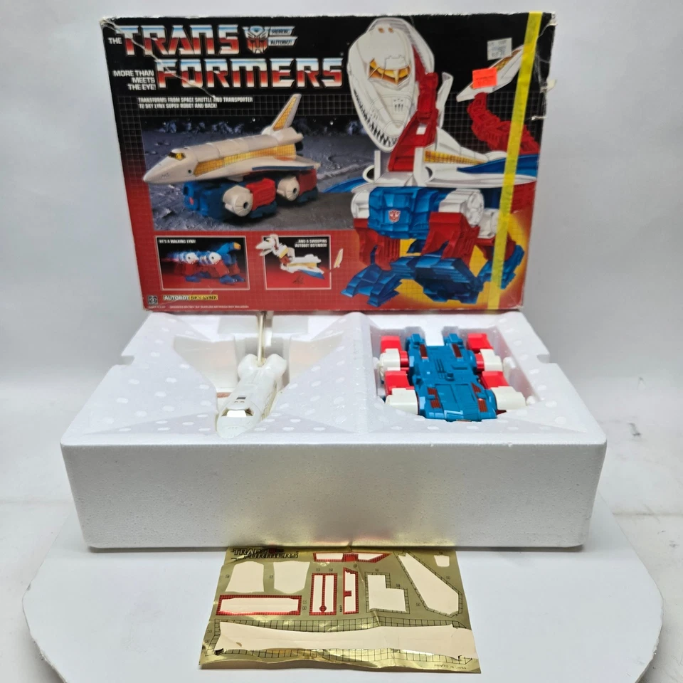 Transformers G1 Autobot Sky Lynx w/Box Vintage 80s TV Toy 1986 Vtg Shuttle Robot - Image 2 of 4