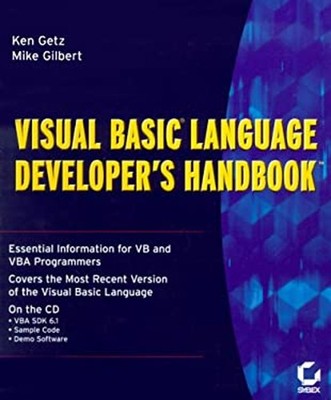 Visual Basic Language Developer's Handbook Paperback Mike, Getz,