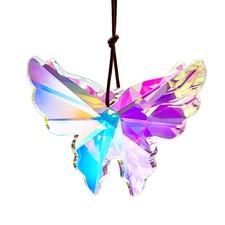 Crystal Butterfly Prism Suncatcher - Rainbow Glass Window Decor for Home