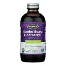 Soutien Immunitaire Bio À Base De Baies De Sureau 8,5 Oz Par Flora