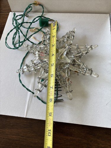 Albero di Natale Vintage Noma Top Stella Scintillante Stile Italiano Tinsel 10 Lites 8" - Foto 6 di 6