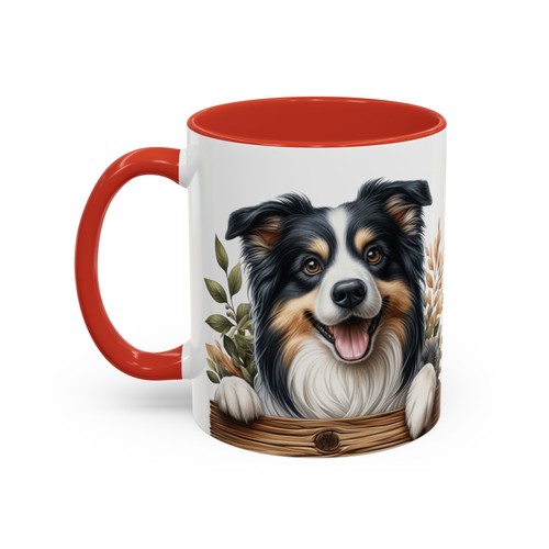 Border Collie Hund Kunst Malerei Kaffeebecher Haustierliebhaber Geschenk Rettung ein Haustier heute - Bild 2 von 63