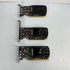 Lot of 3 NVIDIA Quadro Video Cards 2x P400 Low Profile  1x P620 High Profile 