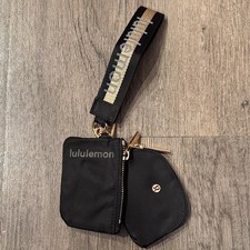Lululemon Dual Pouch Wristlet Wallet Keychain NEW