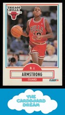 B.J. Armstrong 1990-91 Fleer #22 RC Rookie Chicago Bulls Basketball Card