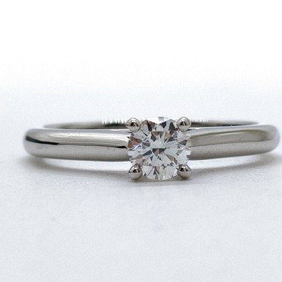 Cartier Ring Solitaire Natural Diamond 0.24ct Platinum 2343871