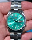 Vintage Seiko 5 Sports Mint Green Dial 7009A Automatic Watch