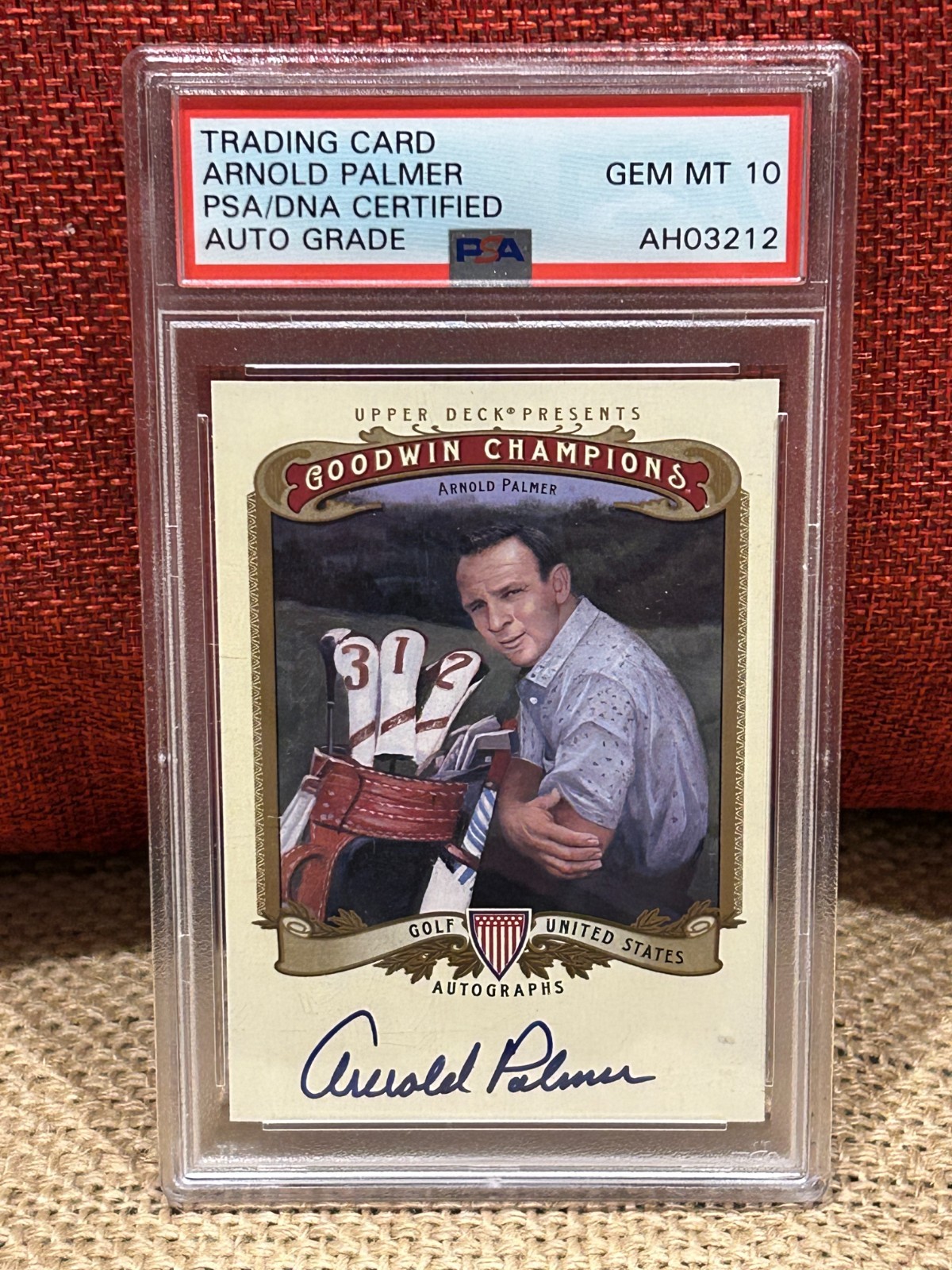 2012 Goodwin Champions Arnold Palmer Autographed Signed Signature PSA GEM MT 10 Autograph 