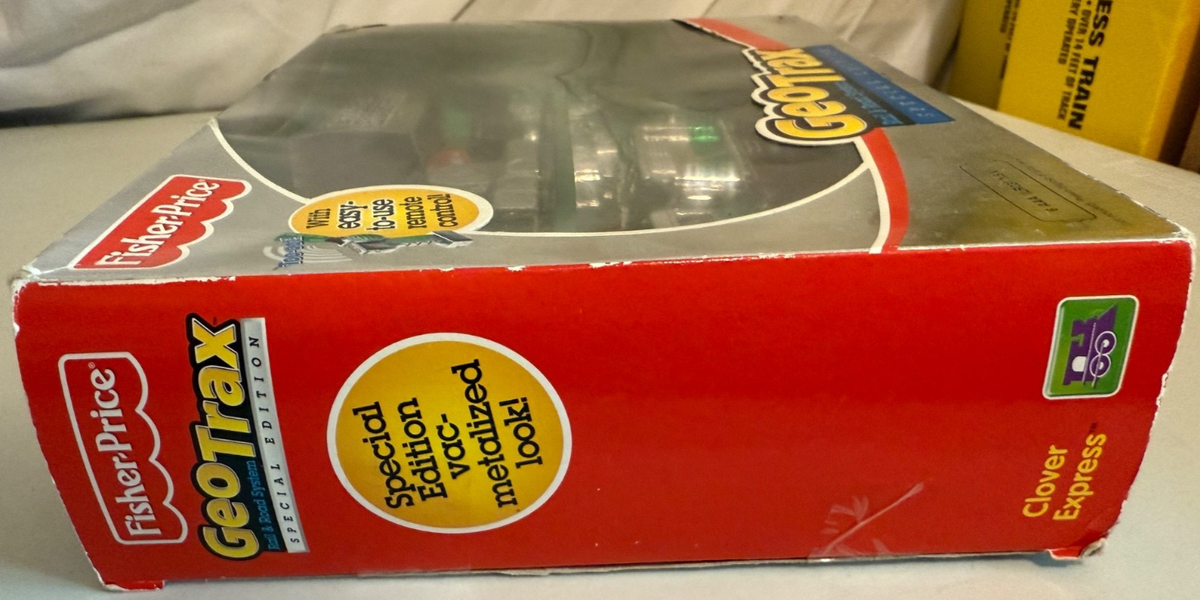 1990's〜2000's　寄木細工　エルサレム　ツェダカーボックス　募金箱 Geotrax Clover Express SPECIAL EDITION Metalized RARE NEW Fisher
