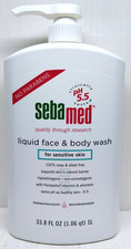 Sebamed Liquid Face  Body Wash for Sensitive Skin 100 Soap Free 1 L / 33.8 oz