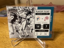 2021 Panini Contenders #PLT-BGR Bob Griese Playoff Tickets