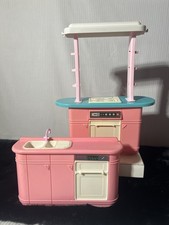 Vintage - 1990 - Mattel - Barbie - Kitchen Set - Stove - Sink - Doll Toys