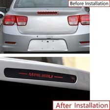 For Chevrolet Malibu 2013-2015 Leather Carbon Fiber Tail High Brake Light Cover