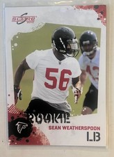 Sean Weatherspoon #390 2010 Score Atlanta Falcons RC Football Card