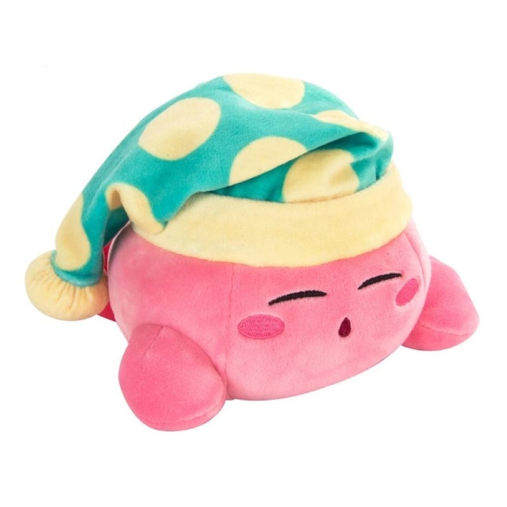 Peluche Kirby Sleeping de 30 cm en coton rose doux pour enfant