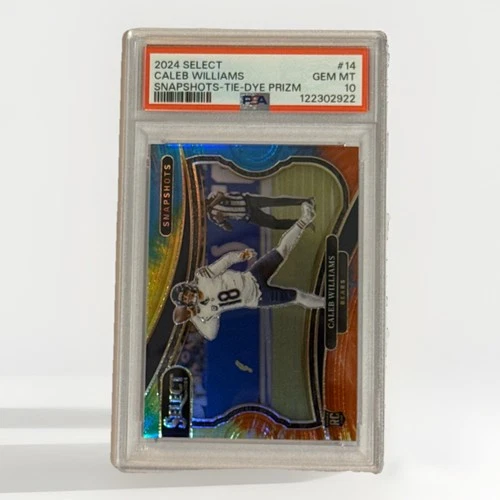 2024 Panini Select Snapshots Caleb Williams Tie-Dye Prizm /25 (RC) PSA 10! POP 2