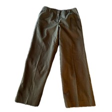 Talbots Petite Stretch Fabric Wool Blend Dress Pants Size 10 Olive Green