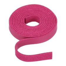 Flat Leather Cord 39 Inch 8mm , for Jewelry Making -1m/Dark Rose Red