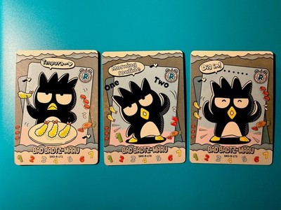 Sanrio Bad Badtz-Maru Trading Card Lot of 3 - Tenpura, Morning Routine, Dig In