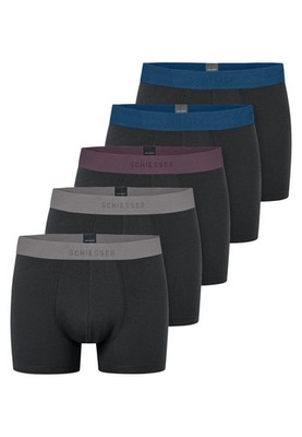 5er Pack Schiesser Herren Boxershorts blau oder schwarz Shorts Panty 95/5