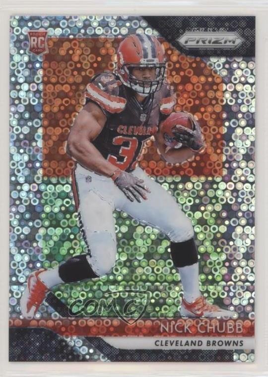 2018 Panini Prizm Rookie Disco Prizm Nick Chubb #213 2w0