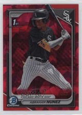 2024 Bowman Sapphire Edition Chrome Prospects Red 4/5 Abraham Nunez #BCP-56 v9t