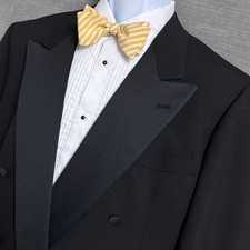 Vintage Christian Dior Tuxedo Jacket 40R Black Double Breasted Peak USA Union